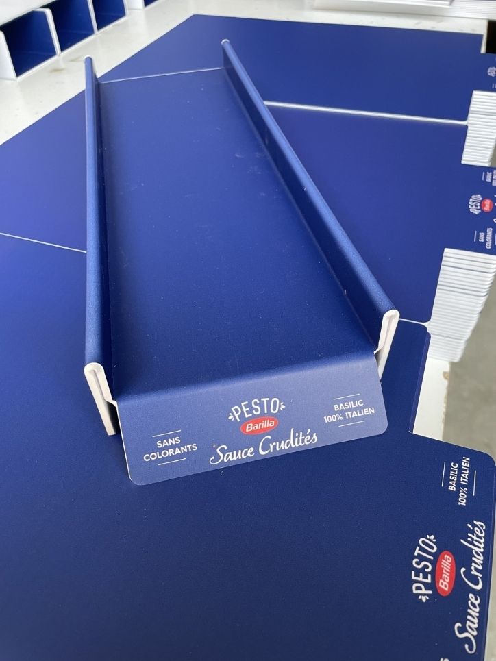 3D model of Barilla POS display designed by Plastisart